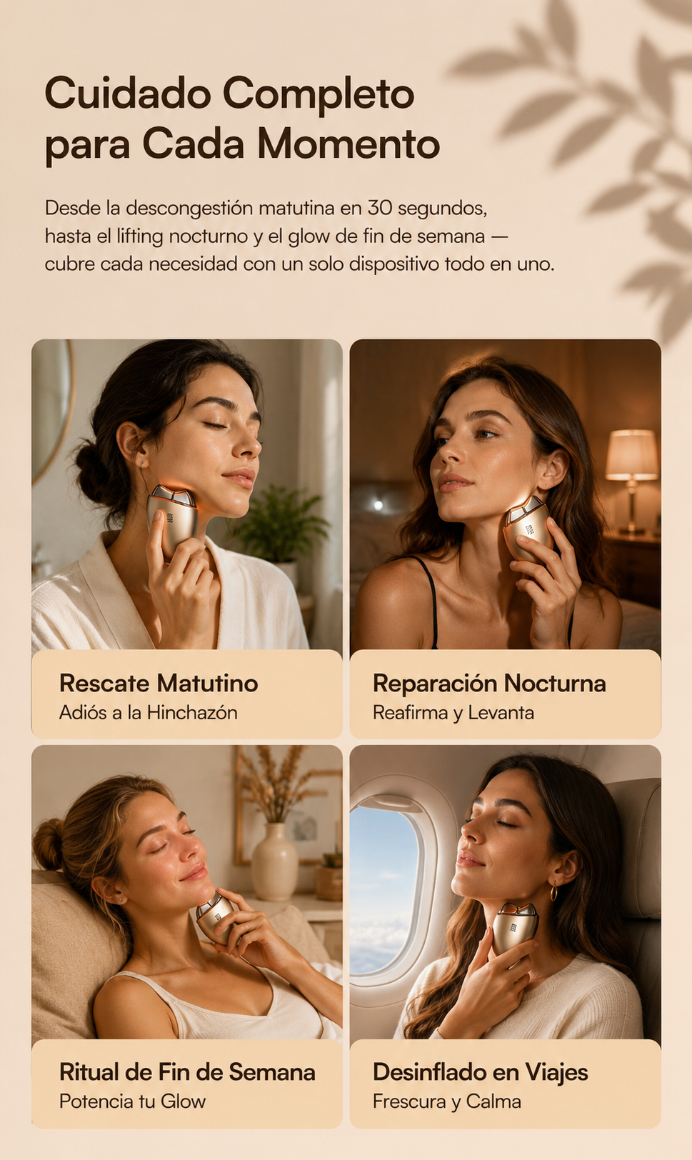 Lumi Gua Sha 7™ - Dispositivo Facial 7 en 1 · Microcorriente, LED y Crioterapia