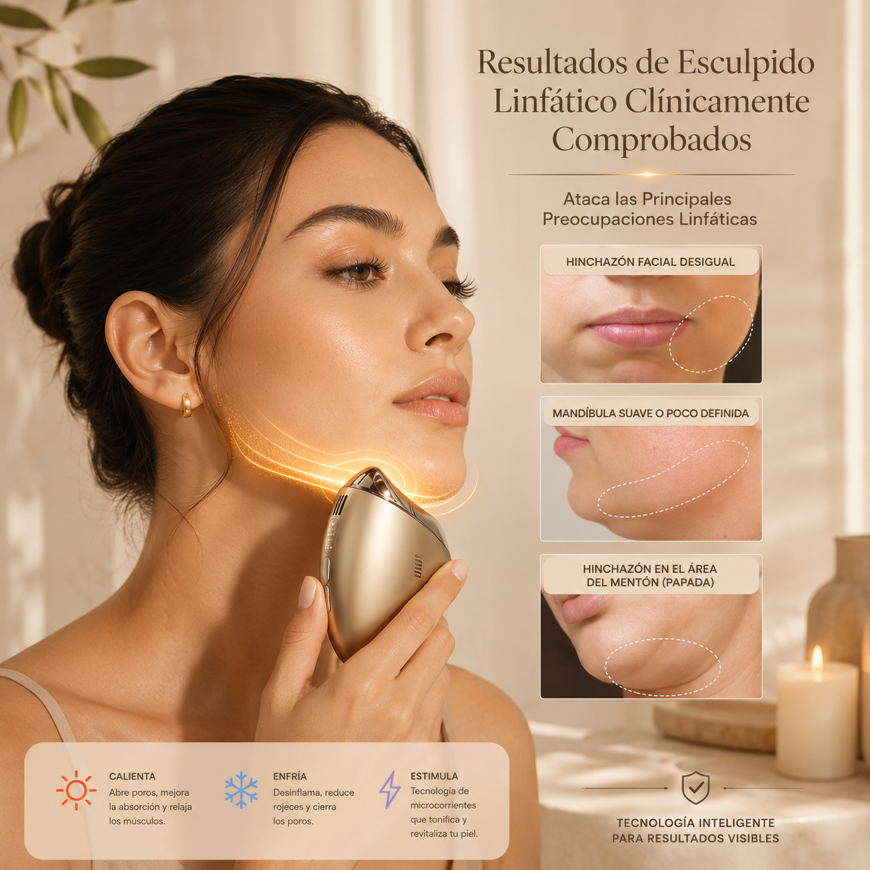 Lumi Gua Sha 7™ - Dispositivo Facial 7 en 1 · Microcorriente, LED y Crioterapia