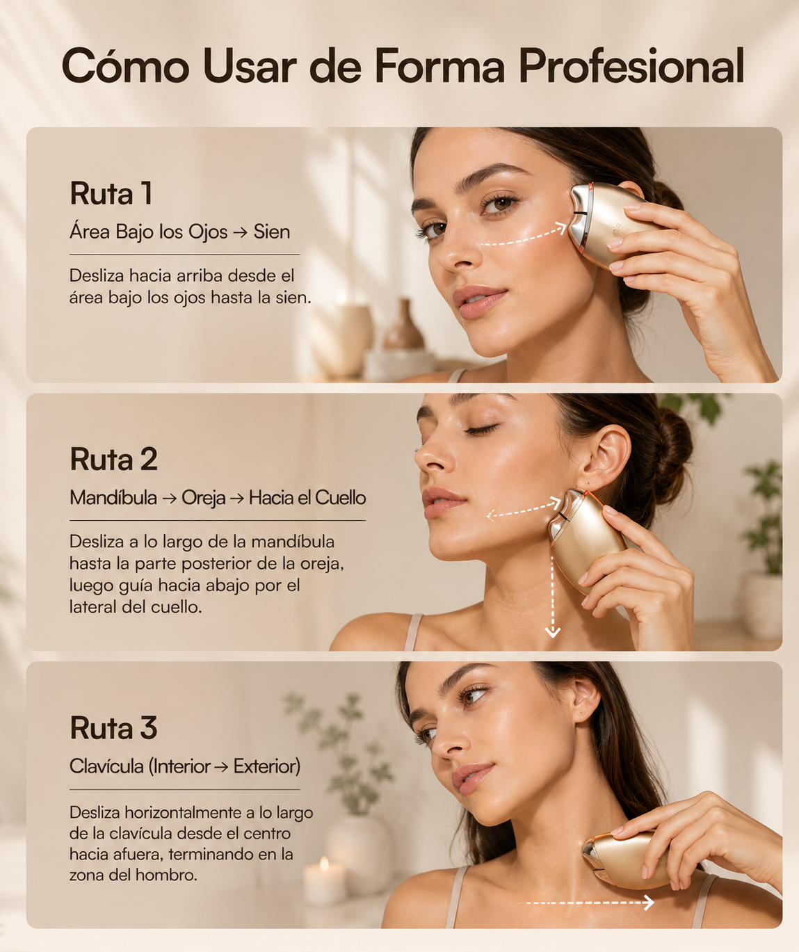 Lumi Gua Sha 7™ - Dispositivo Facial 7 en 1 · Microcorriente, LED y Crioterapia
