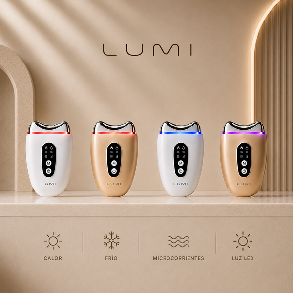 Lumi Gua Sha 7™ - Dispositivo Facial 7 en 1 · Microcorriente, LED y Crioterapia