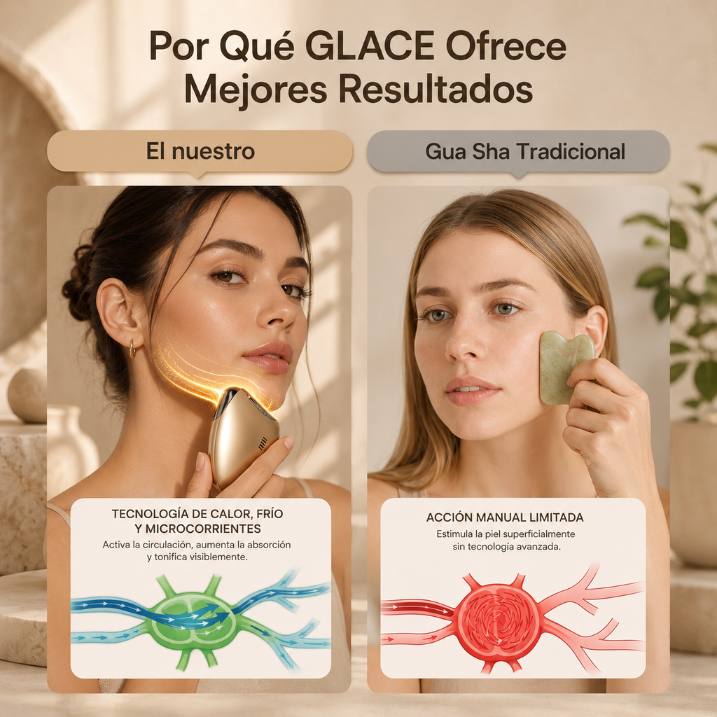 Lumi Gua Sha 7™ - Dispositivo Facial 7 en 1 · Microcorriente, LED y Crioterapia